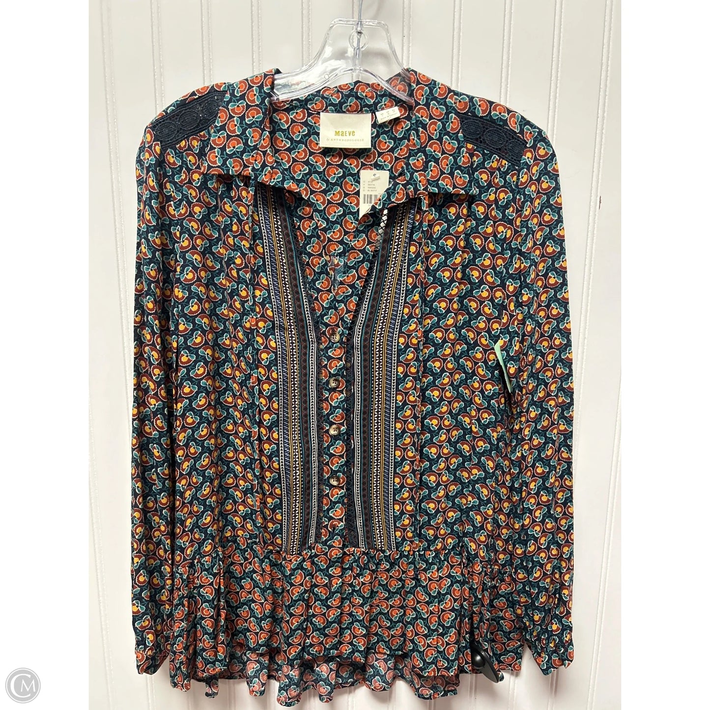 Top Long Sleeve By Maeve In Navy, Size: Xs