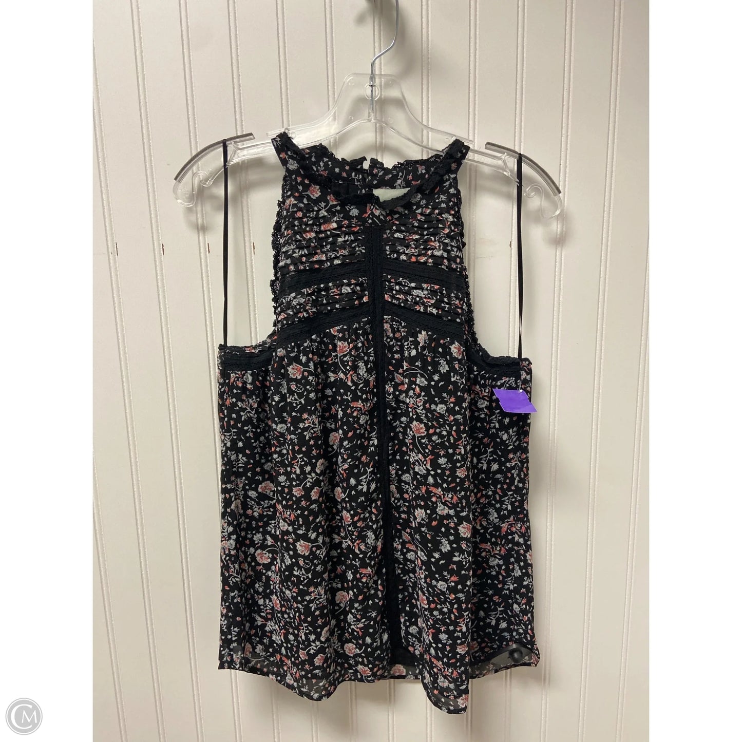 Top Sleeveless By Maeve In Black, Size: S
