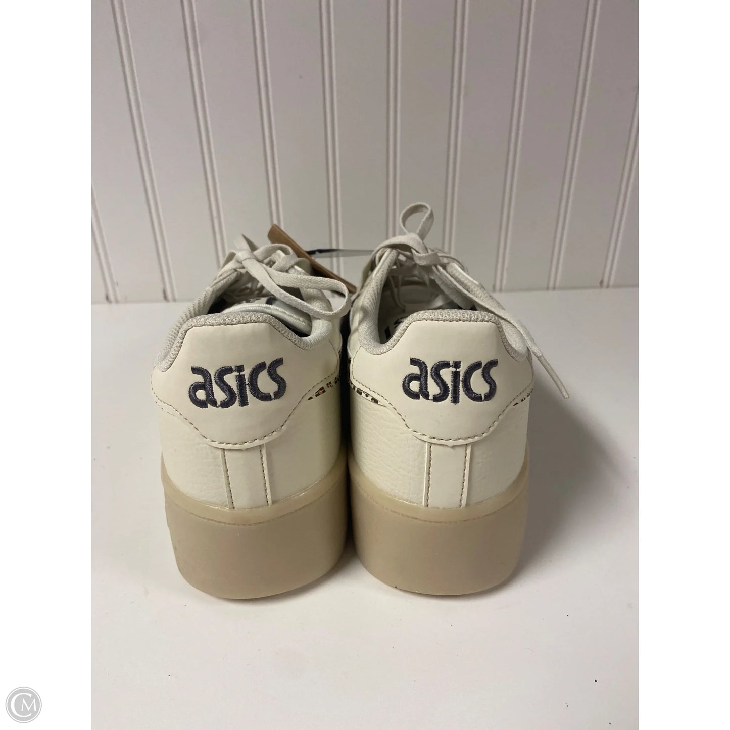 Shoes Sneakers By Asics In Cream, Size: 9.5