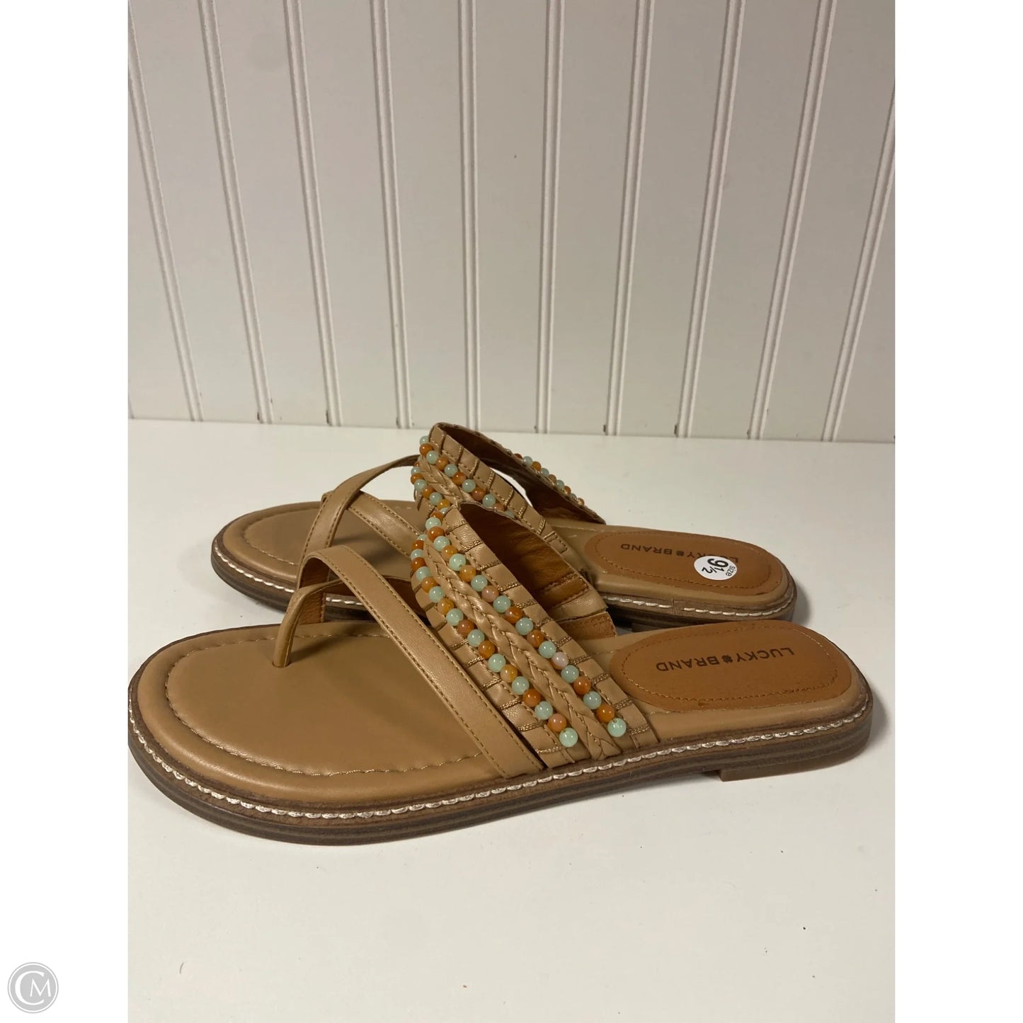 Sandals Flats By Lucky Brand In Tan, Size: 9.5