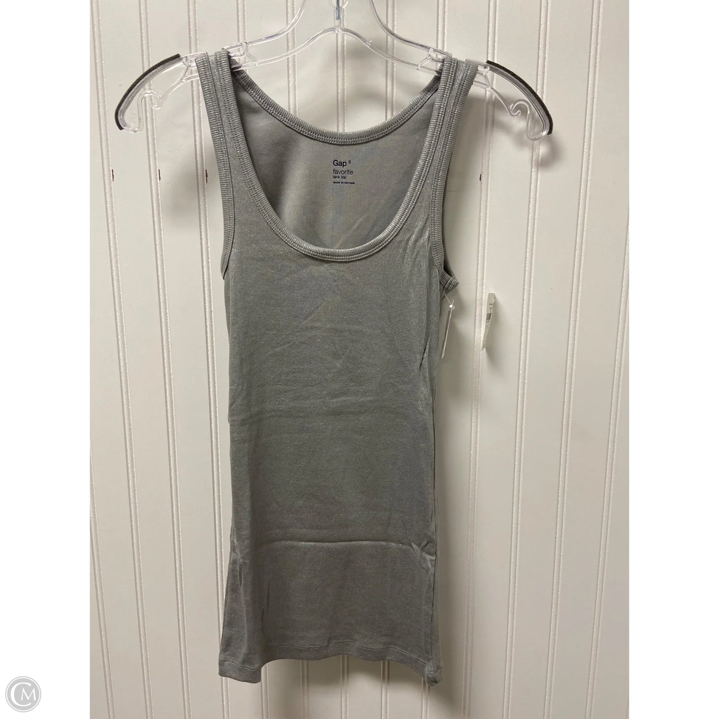 Tank Top By Gap In Silver, Size: S