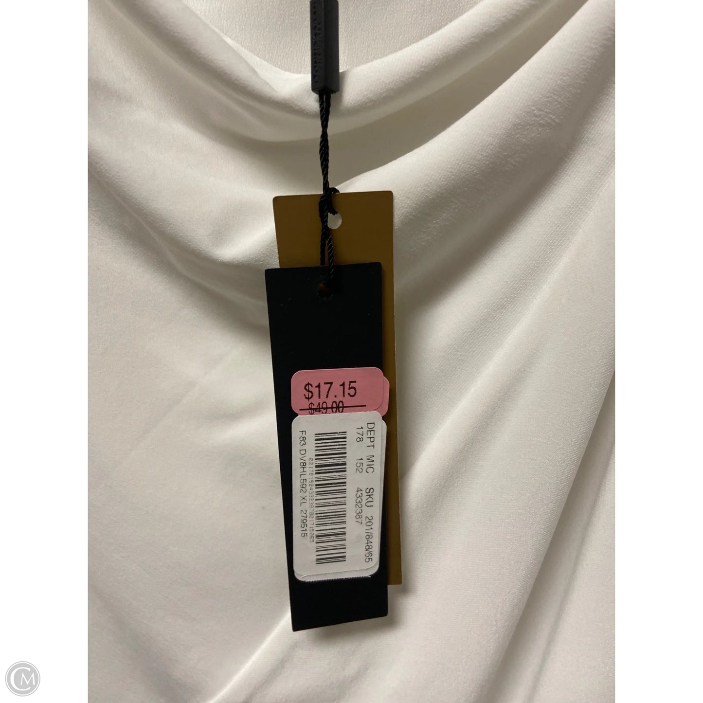 Top Sleeveless By Clothes Mentor In White, Size: Xl