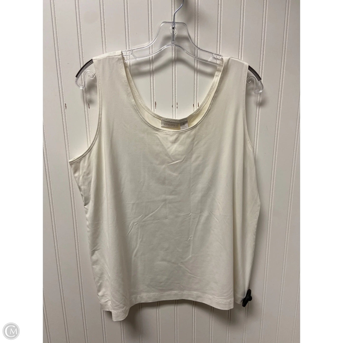 Top Sleeveless Basic By Chicos In White, Size: Xxl