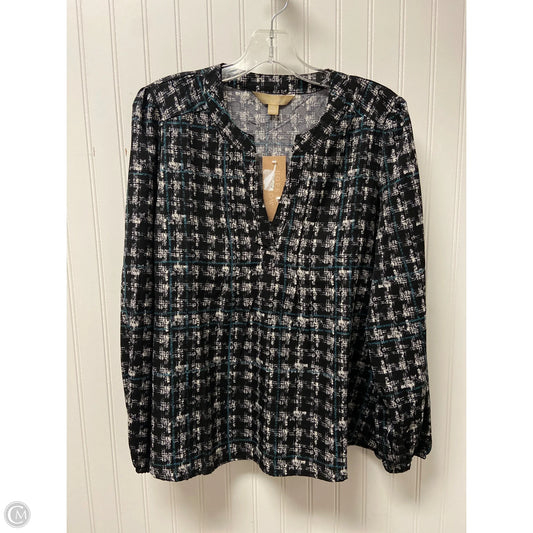 Top Long Sleeve By Hope & Harlow In Black, Size: Xl