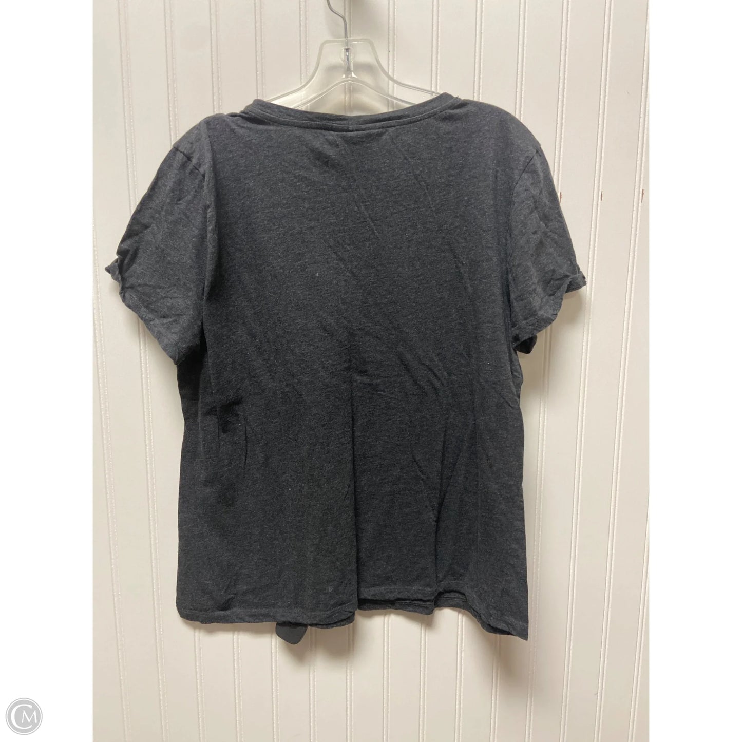 Top Short Sleeve By Dkny In Grey, Size: Xl