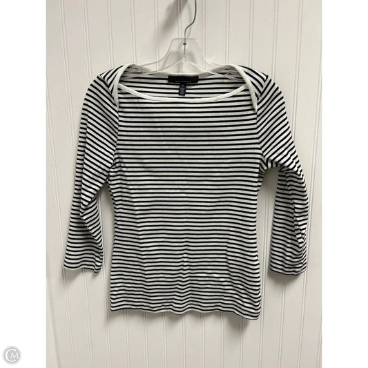 Top Long Sleeve By White House Black Market In Black & White, Size: S