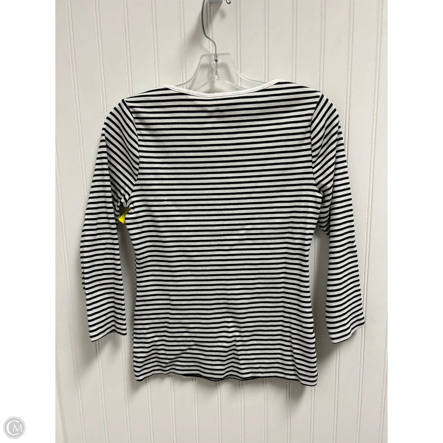 Top Long Sleeve By White House Black Market In Black & White, Size: S
