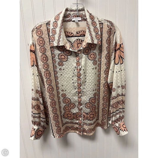 Top Long Sleeve By Current Air In Cream, Size: M