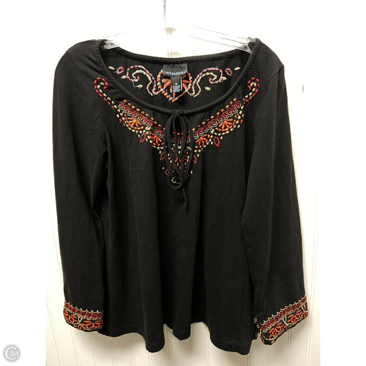 Top Long Sleeve By Cynthia Rowley In Black, Size: M