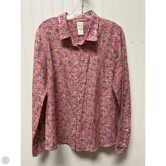 Top Long Sleeve By J. Crew In Pink, Size: L