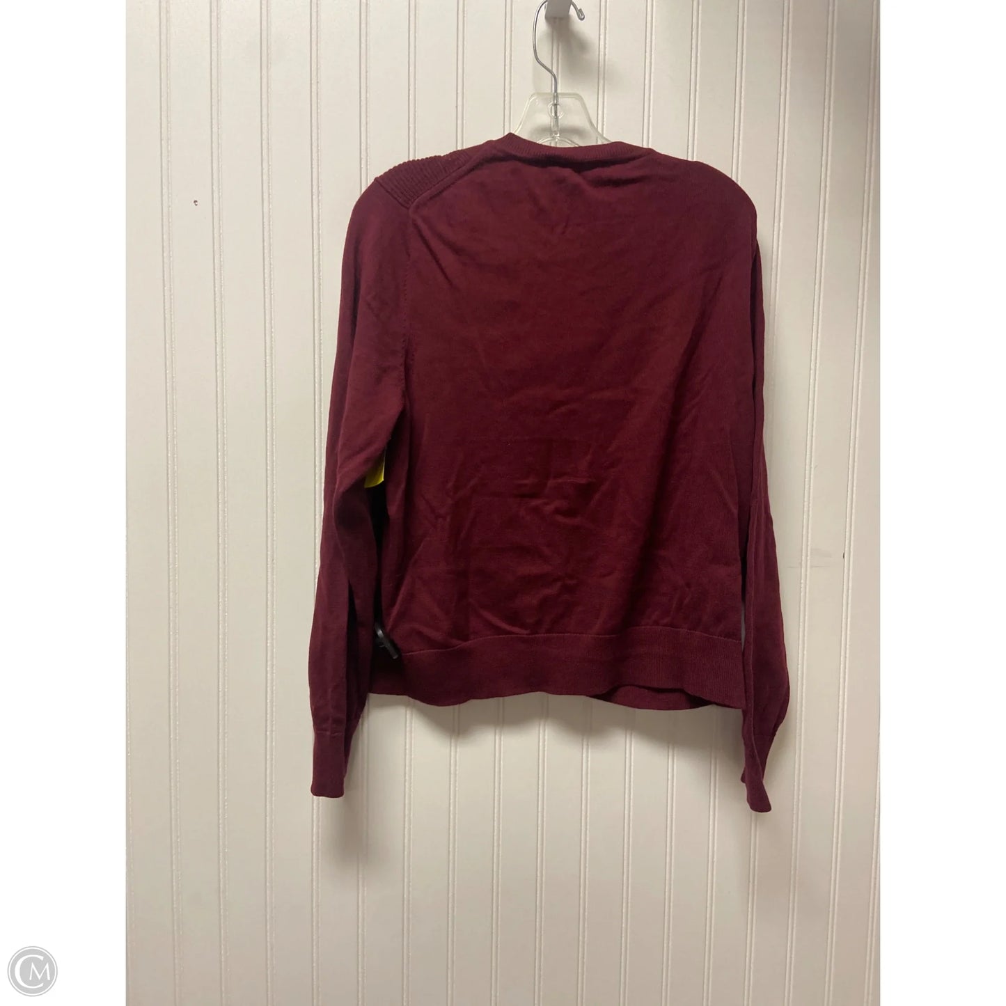 Cardigan By Banana Republic In Maroon, Size: Xl