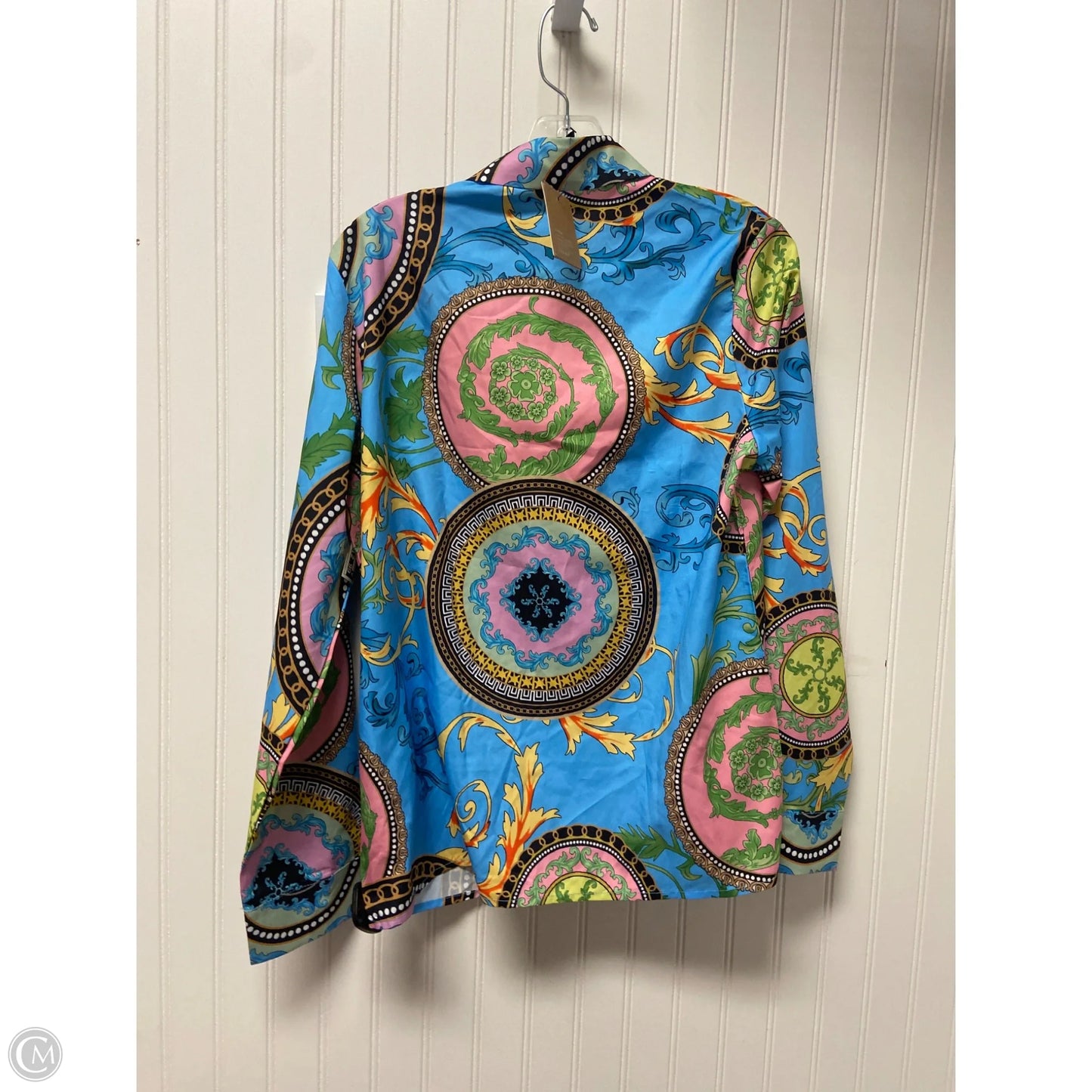 Top Long Sleeve By Noracora In Blue, Size: M