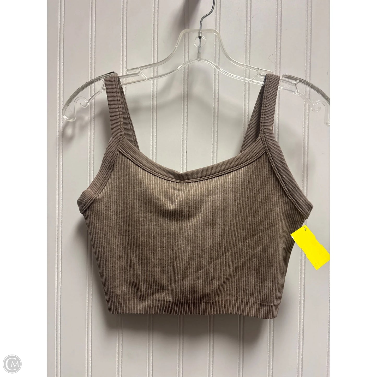 Athletic Bra By Yogalicious In Taupe, Size: M