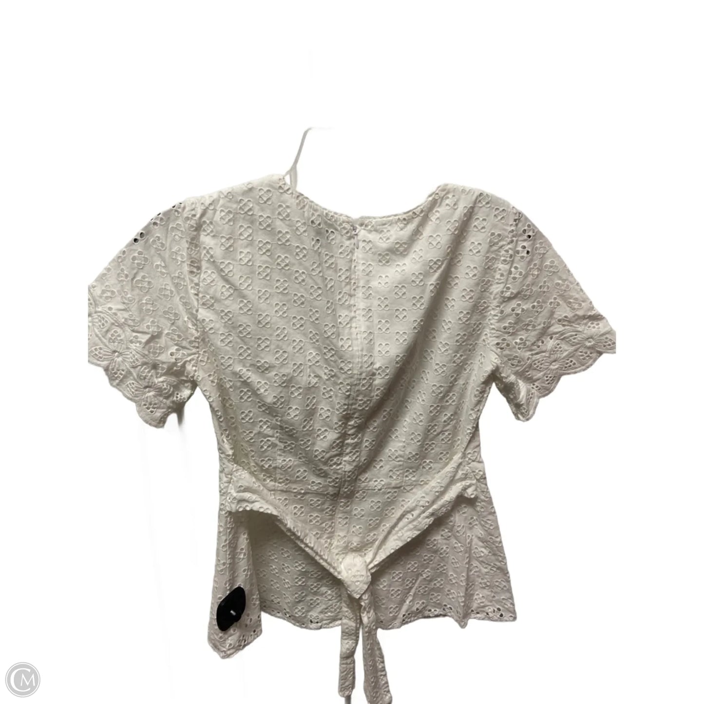 Top Short Sleeve By Ann Taylor In White, Size: Xs