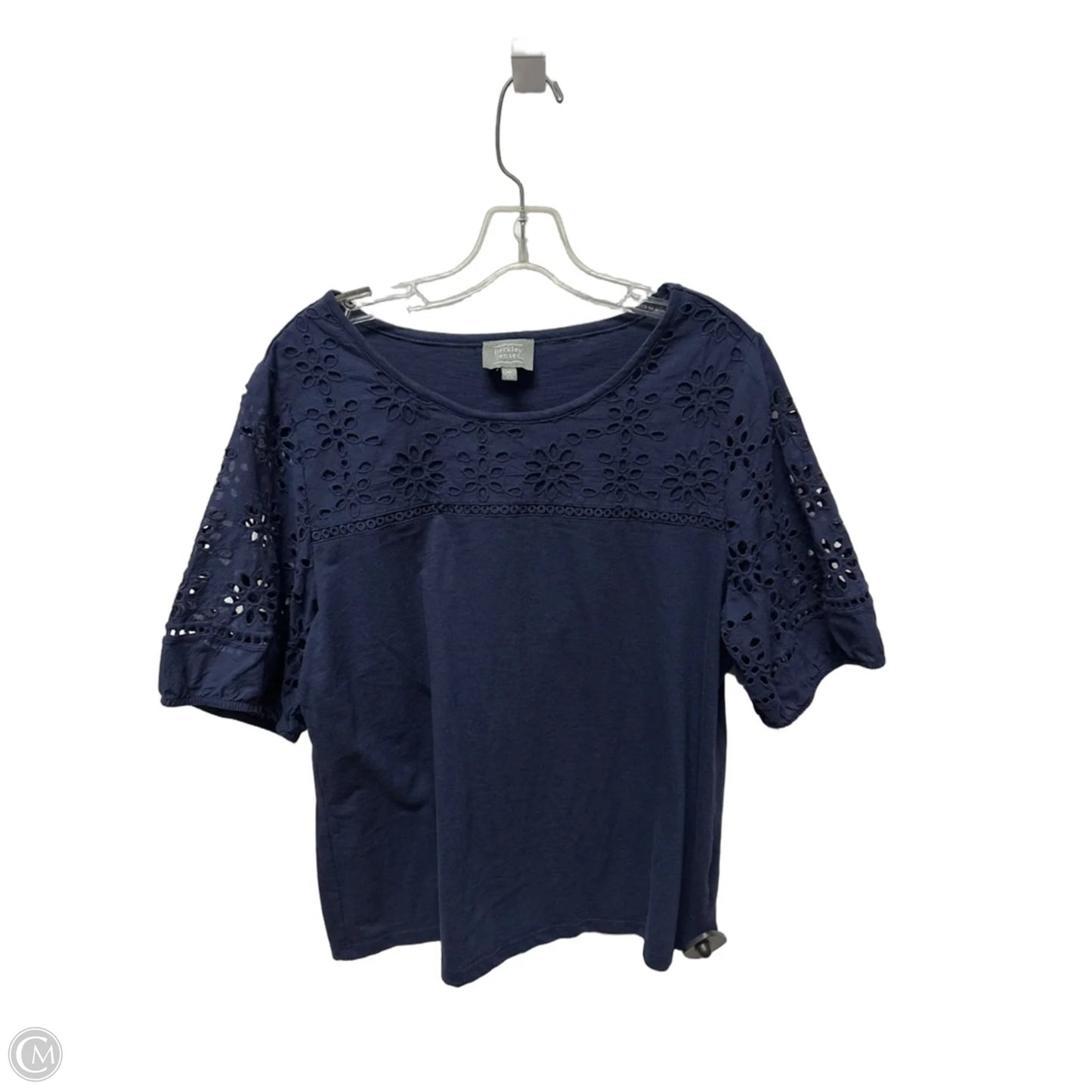 Top Short Sleeve By Clothes Mentor In Navy, Size: Xl