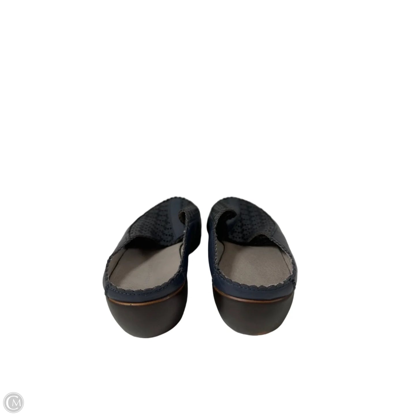 Shoes Heels Wedge By Easy Spirit In Navy, Size: 10