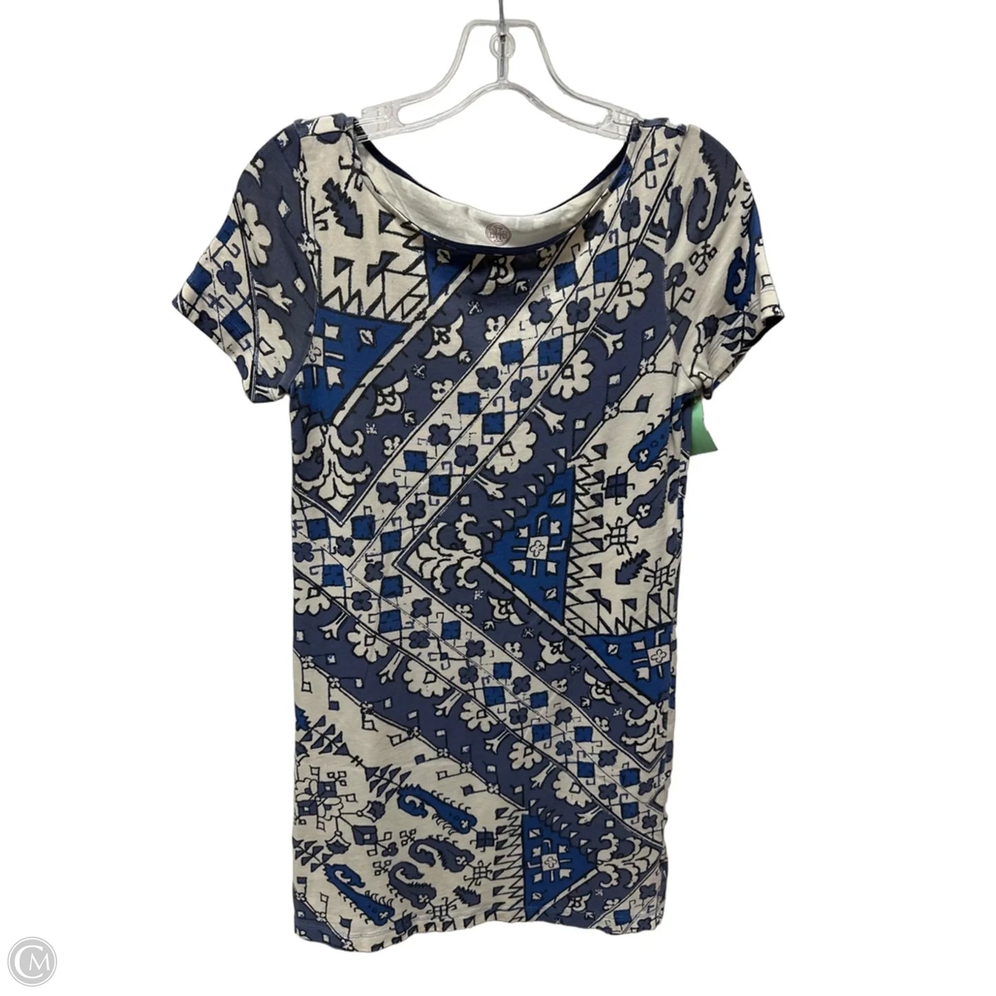 Dress Designer By Tory Burch In Blue & White, Size: Xs