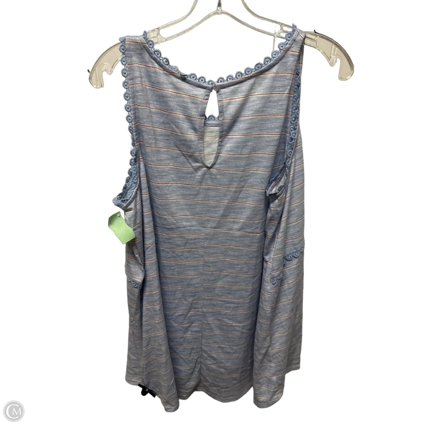 Top Sleeveless By Lc Lauren Conrad In Blue, Size: Xl