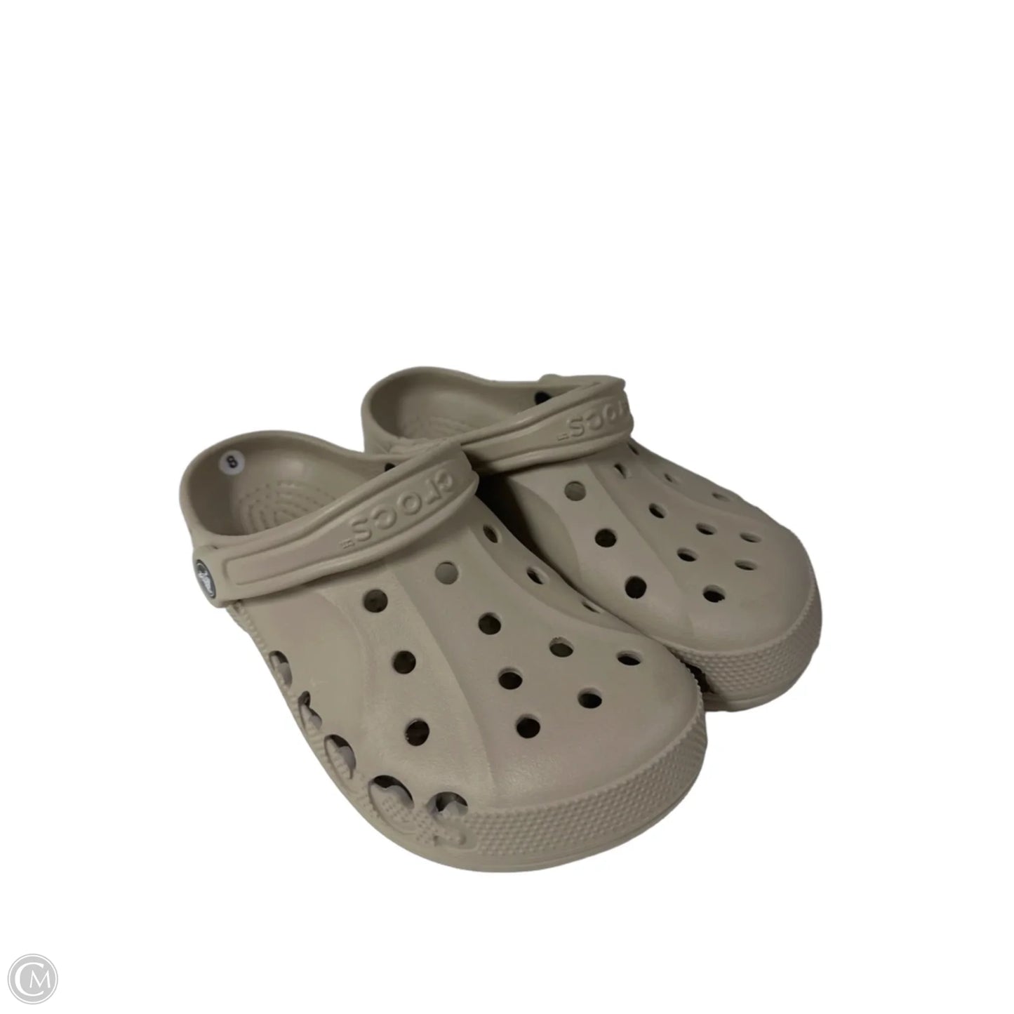 Shoes Flats By Crocs In Taupe, Size: 8