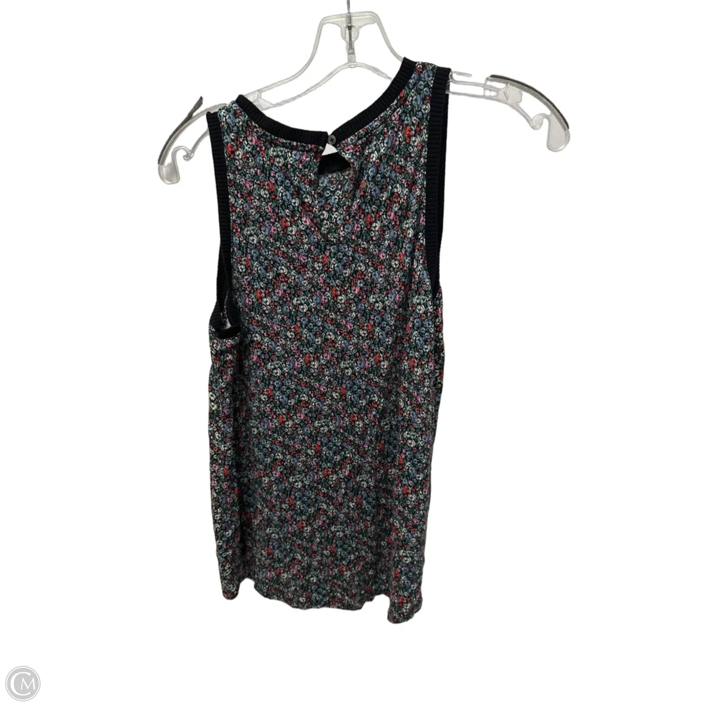 Top Sleeveless By Loft In Black, Size: S