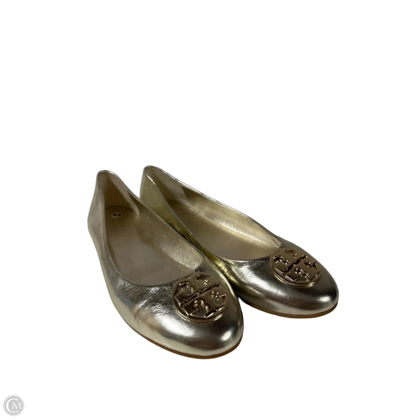 Shoes Designer By Tory Burch In Gold, Size: 8.5