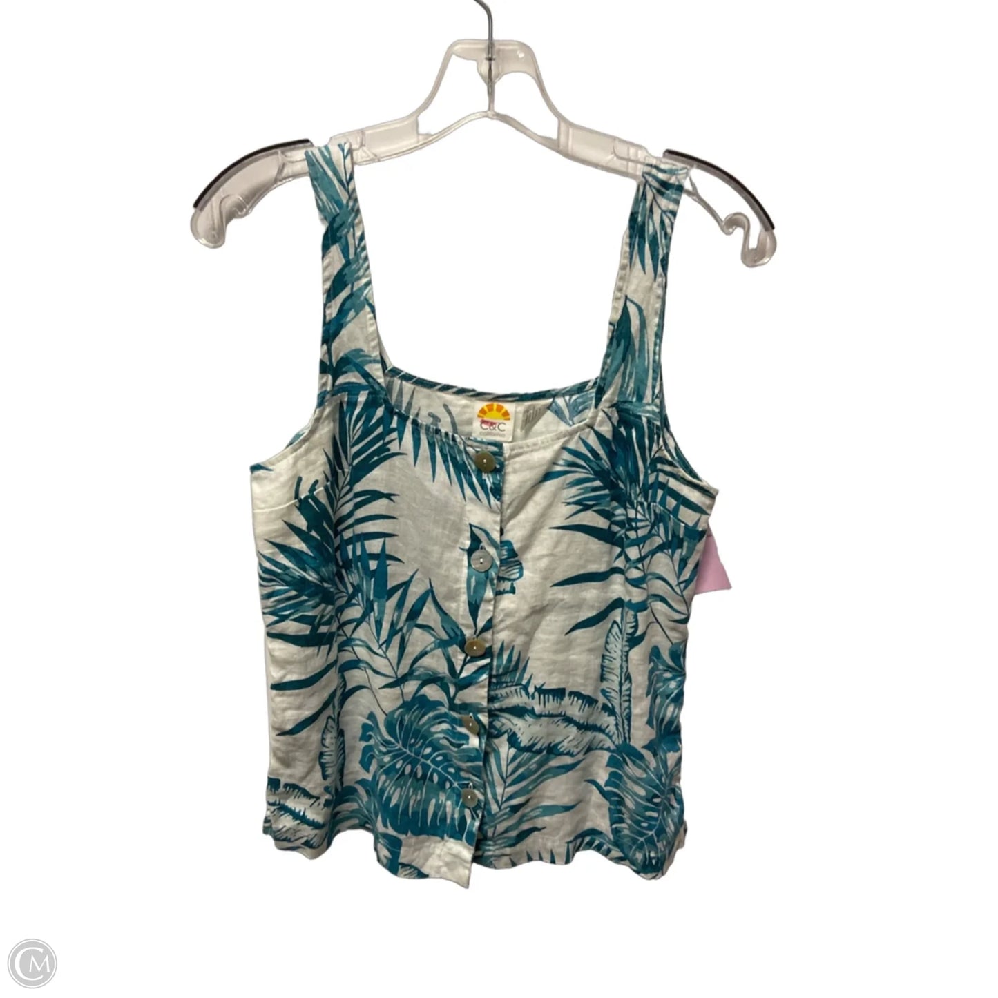 Top Sleeveless By C And C In White, Size: Xs