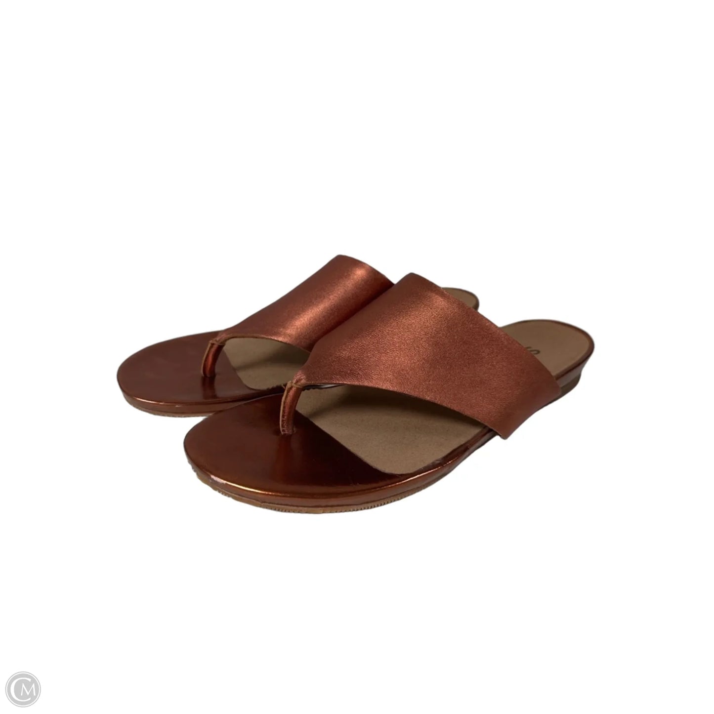 Sandals Flats By Clothes Mentor In Copper, Size: 8.5