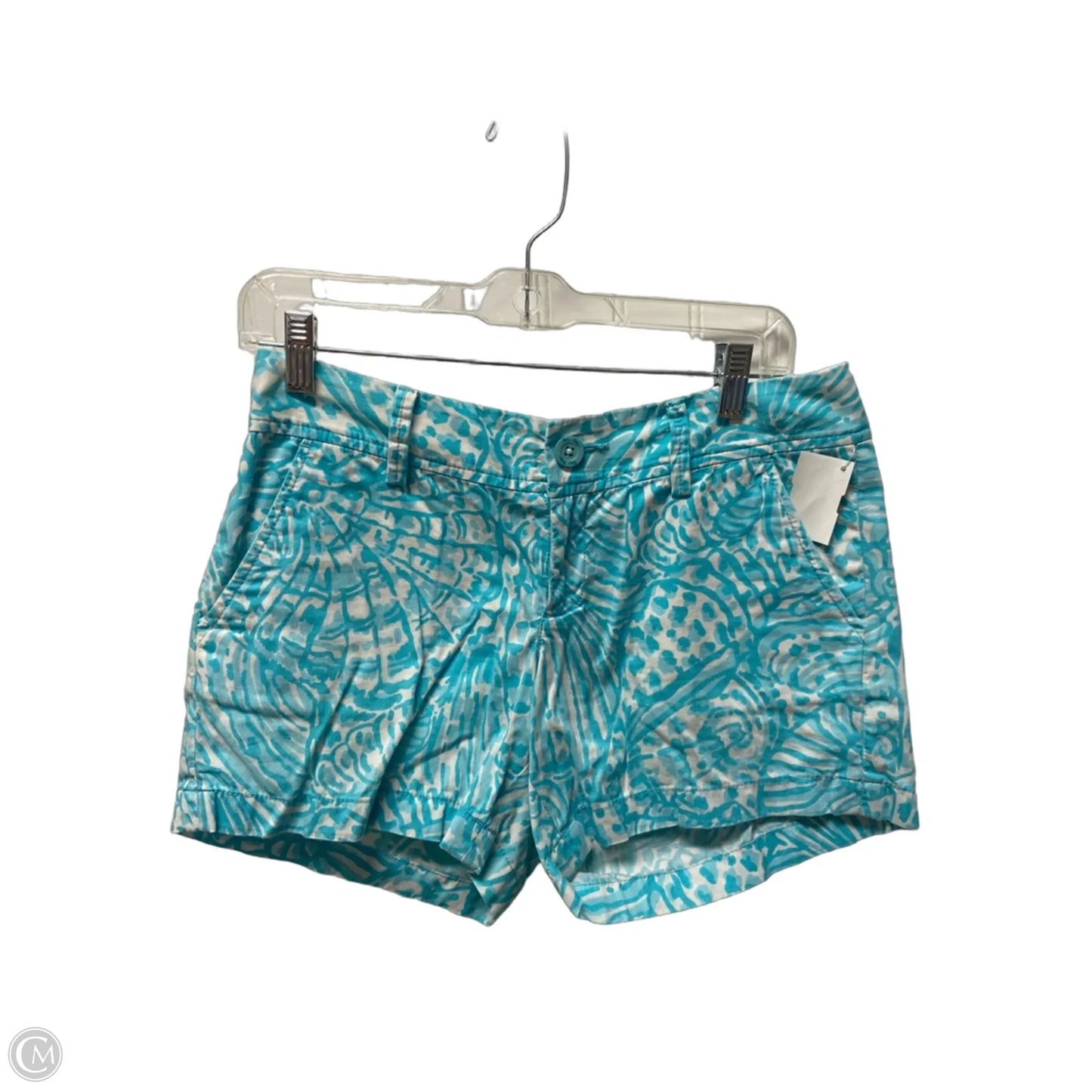 Shorts Designer By Lilly Pulitzer In Blue & White, Size: 4