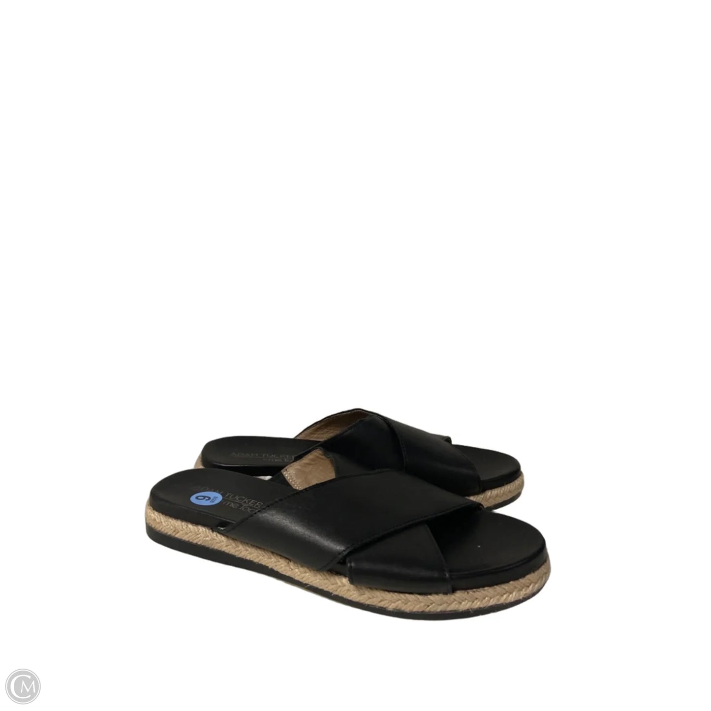 Sandals Flats By Adam Tucker In Black, Size: 6