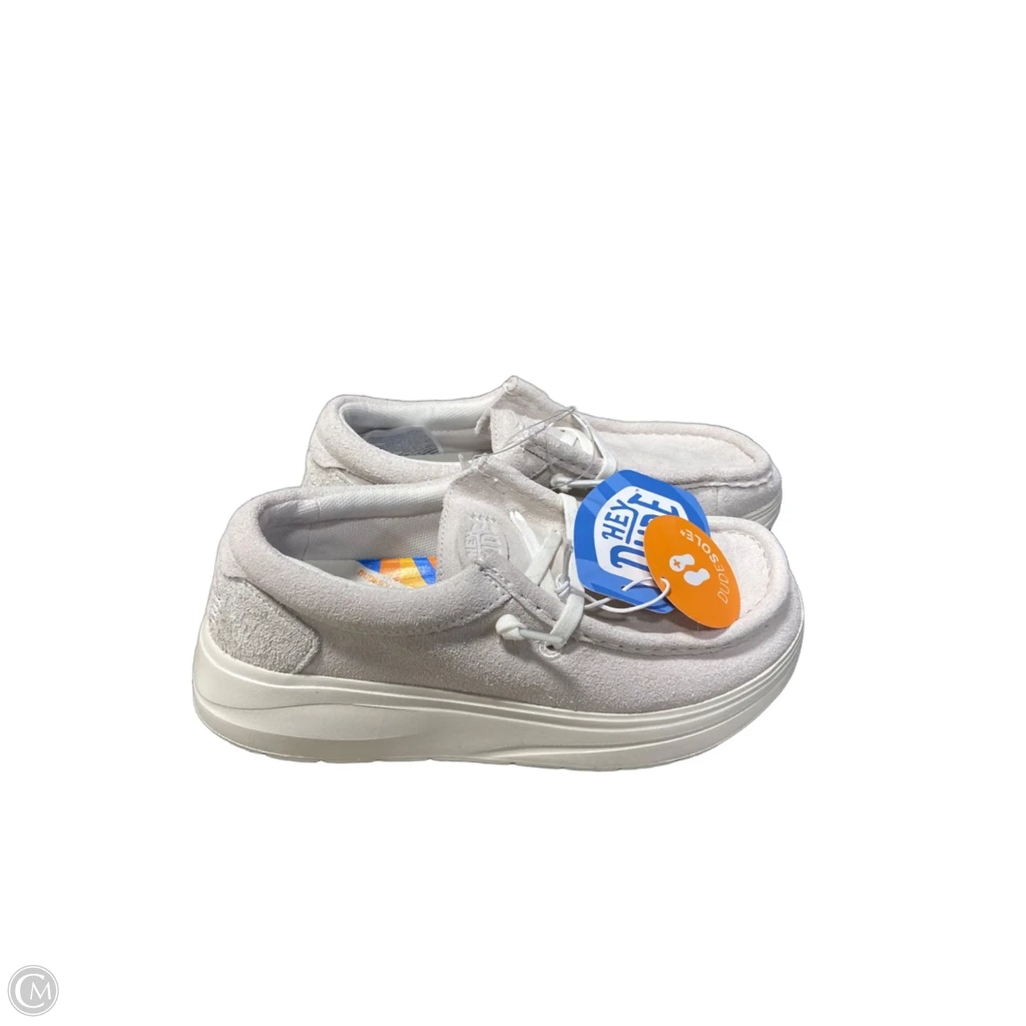 Shoes Flats By Hey Dude In Cream, Size: 6