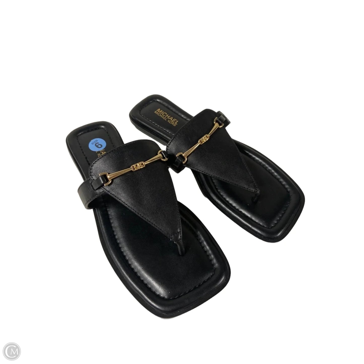 Sandals Flats By Michael By Michael Kors In Black, Size: 6