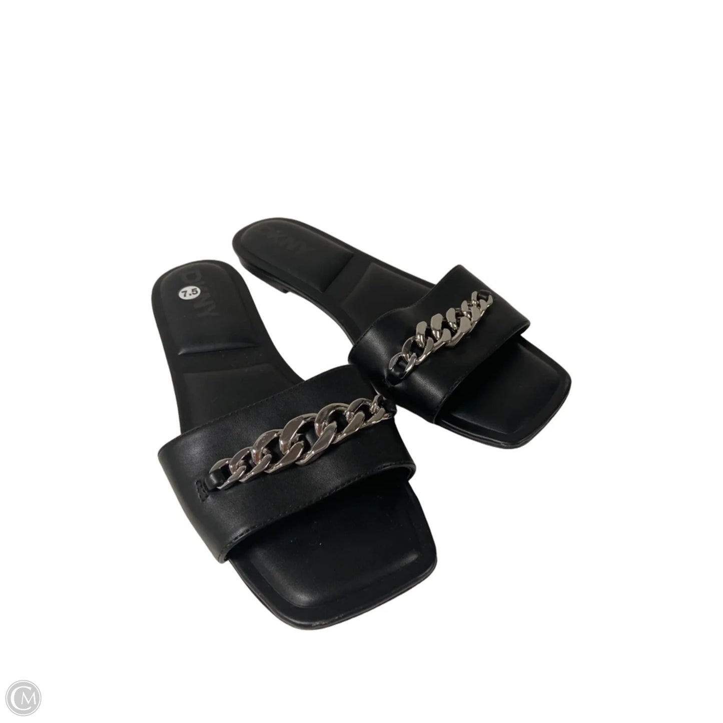 Sandals Flats By Dkny In Black, Size: 7.5