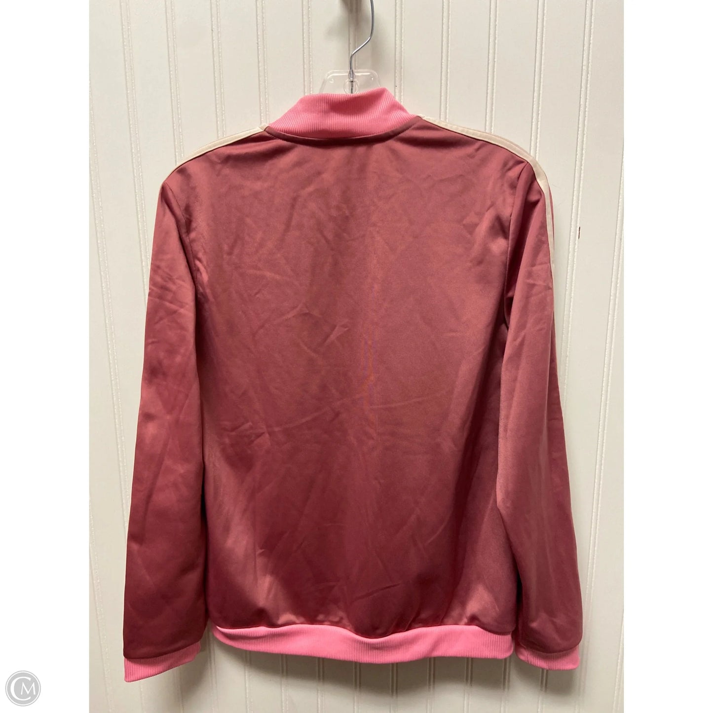 Athletic Jacket By Adidas In Pink, Size: M