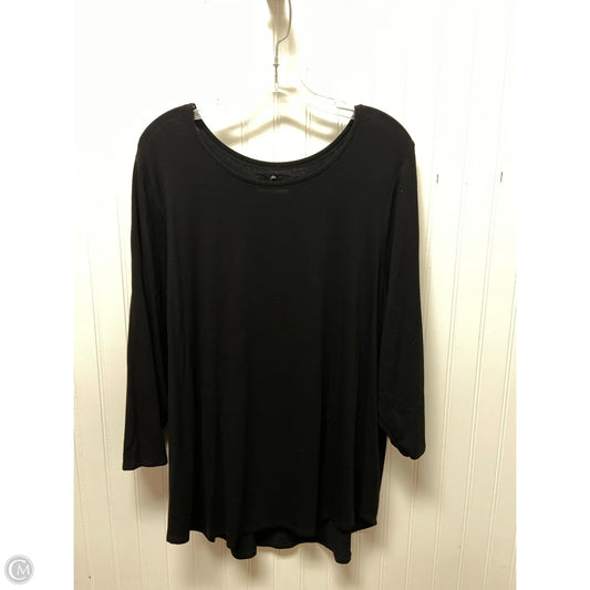 Top Long Sleeve Basic By Cupio In Black, Size: 2x
