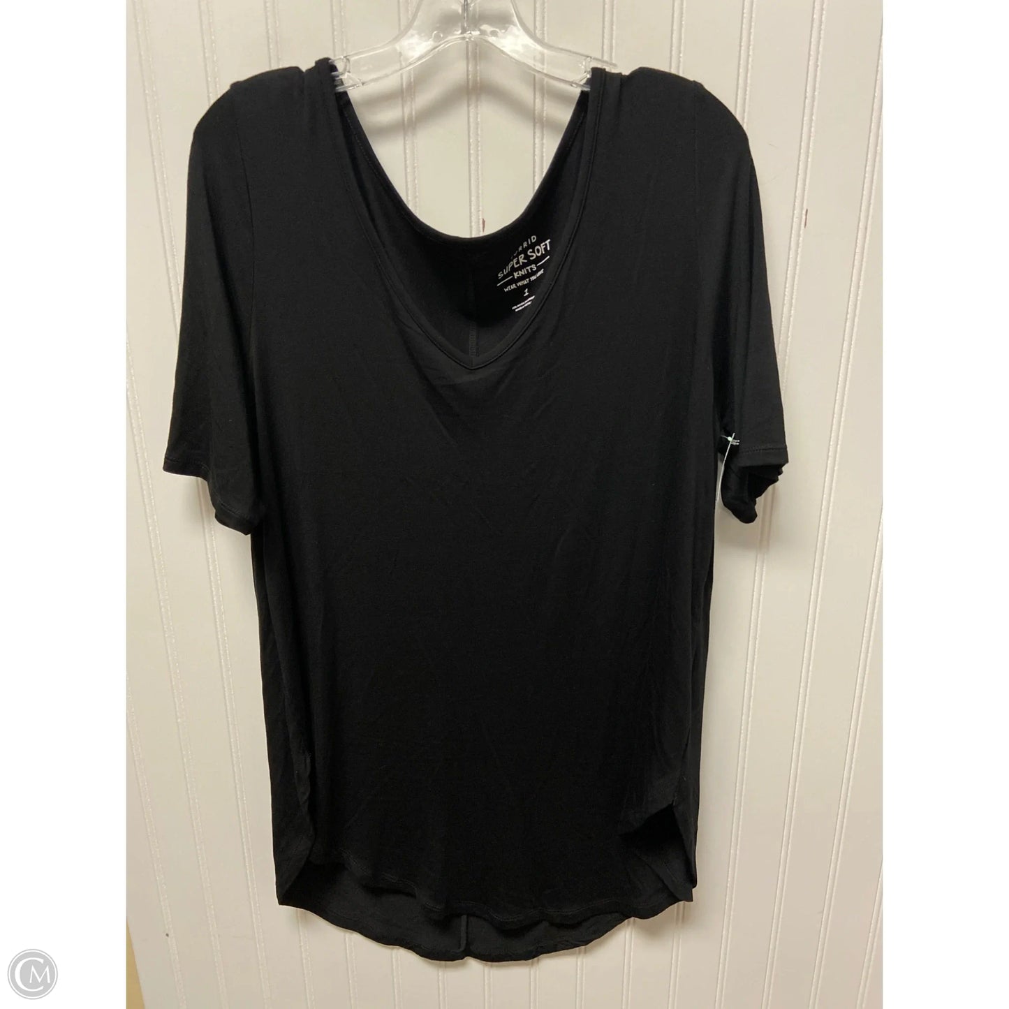 Top Short Sleeve Basic By Torrid In Black, Size: 1x