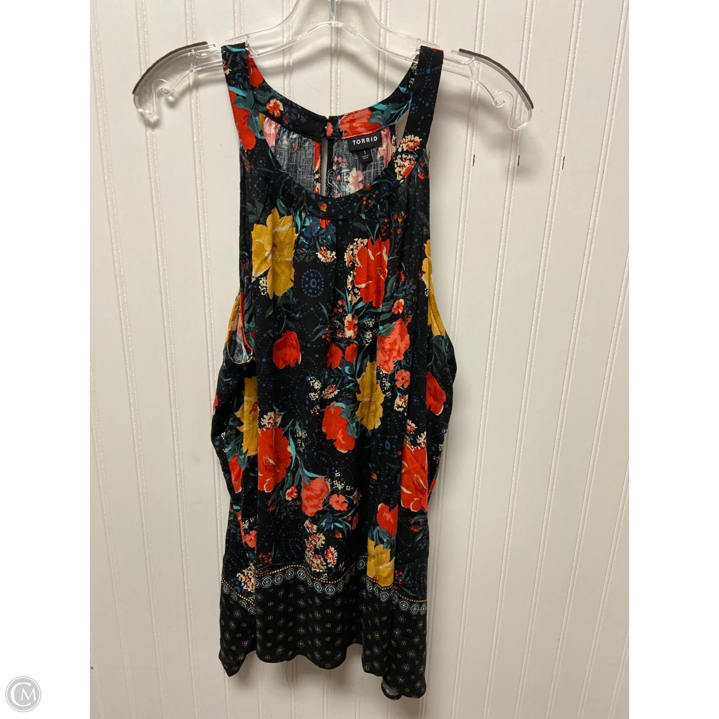 Top Sleeveless By Torrid In Black, Size: 1x