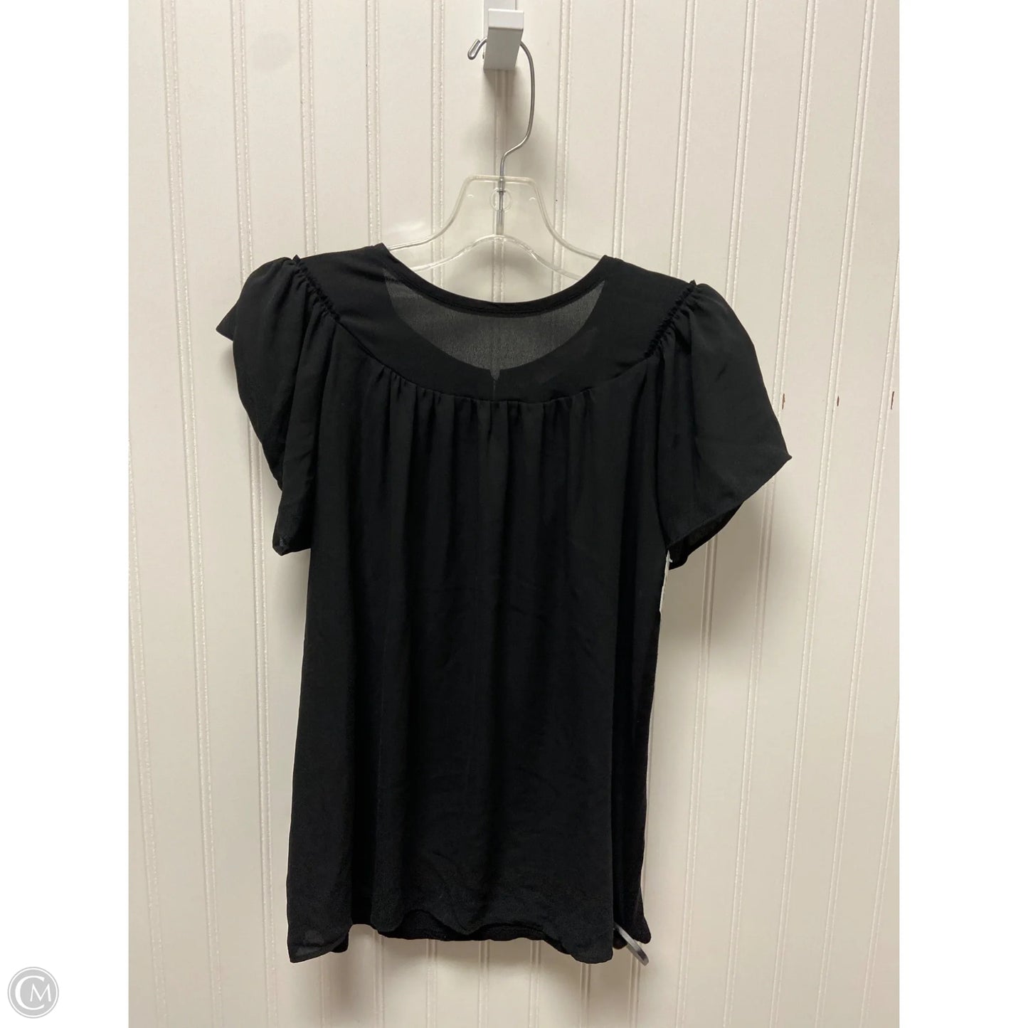 Top Short Sleeve By Loft In Black, Size: Sp