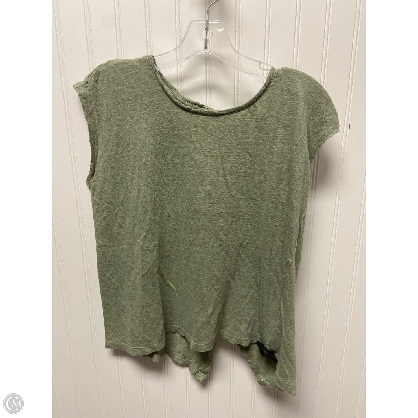 Top Short Sleeve Basic By Tahari By Arthur Levine In Green, Size: L