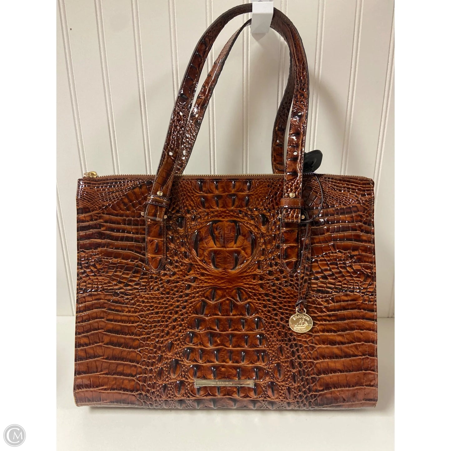 Handbag Designer By Brahmin, Size: Large