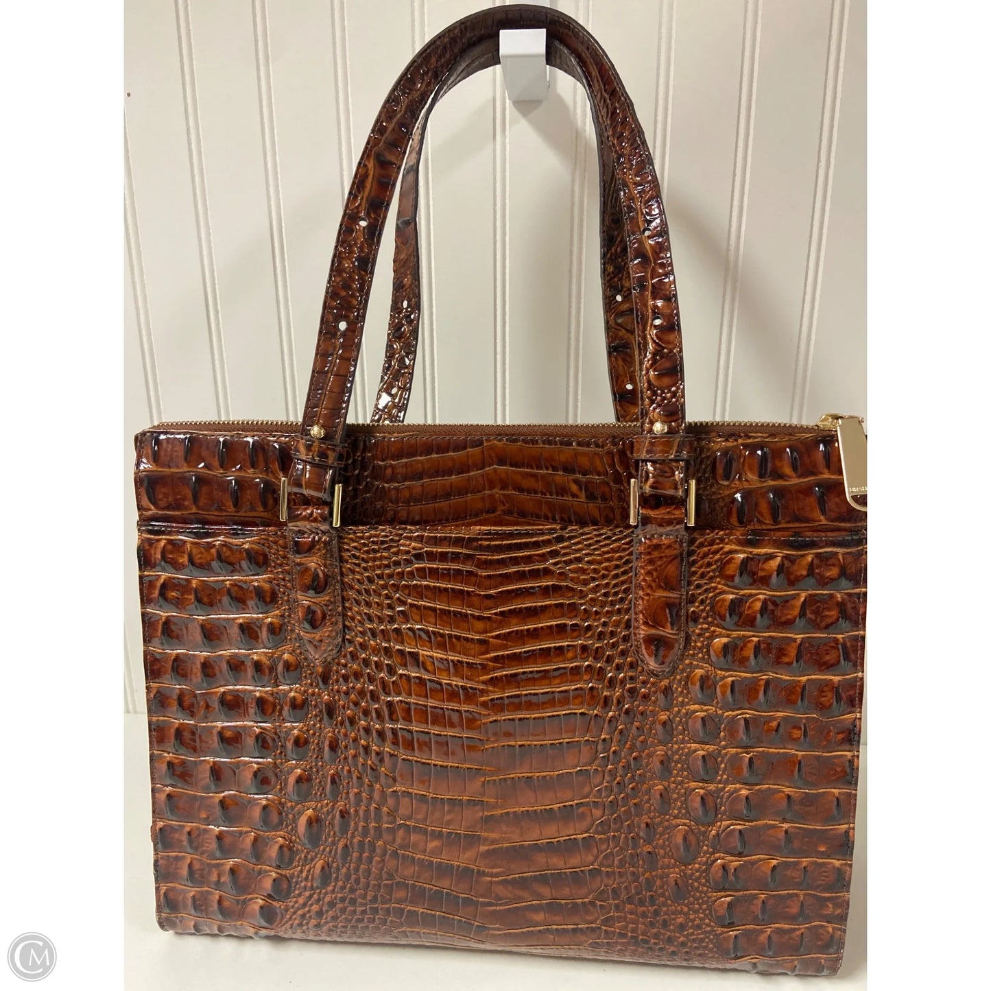 Handbag Designer By Brahmin, Size: Large