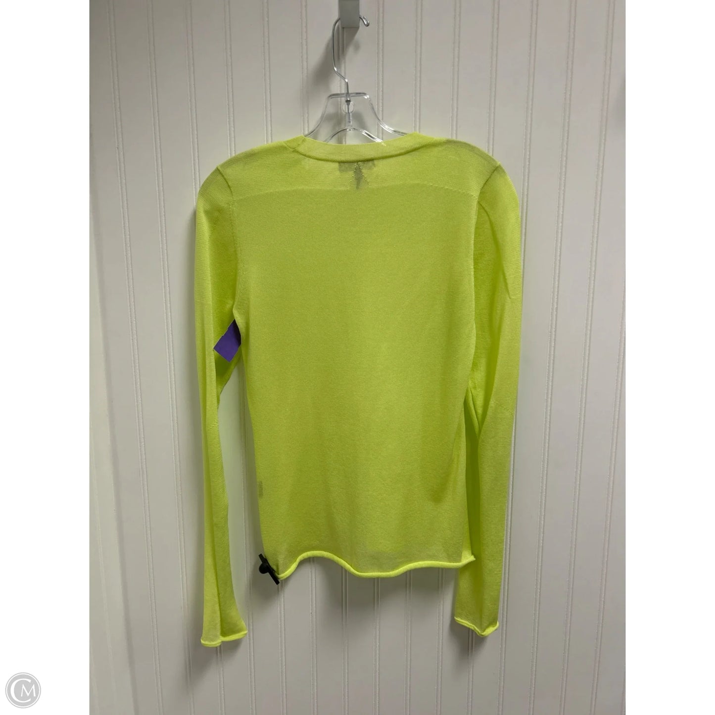 Top Long Sleeve By Rag And Bone In Chartreuse, Size: S