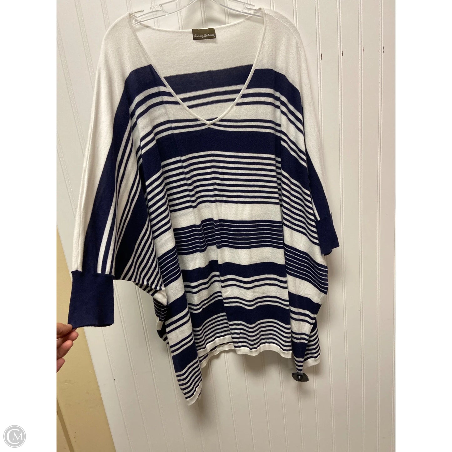 Poncho By Tommy Bahama In Striped Pattern, Size: L