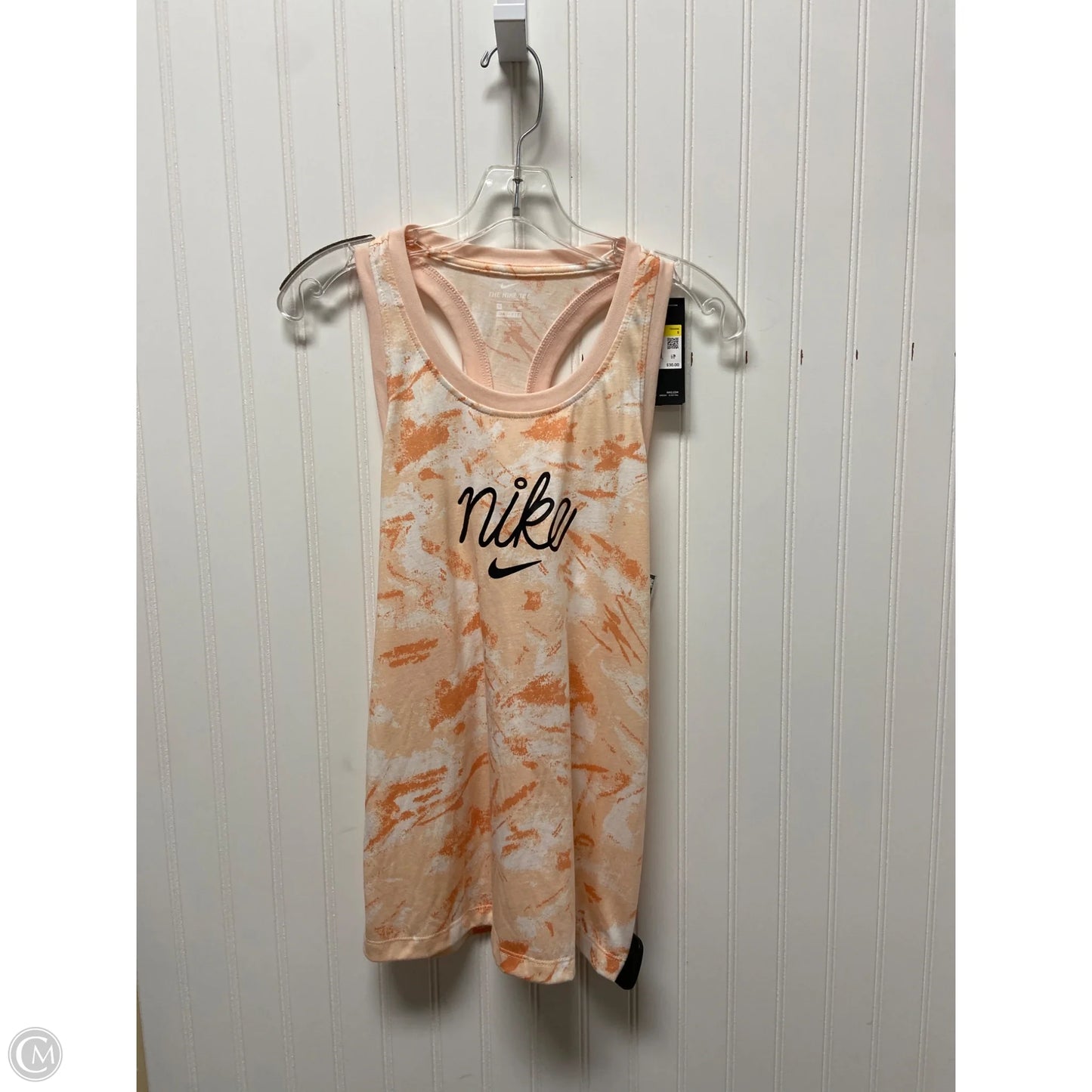 Athletic Tank Top By Nike In Peach, Size: S