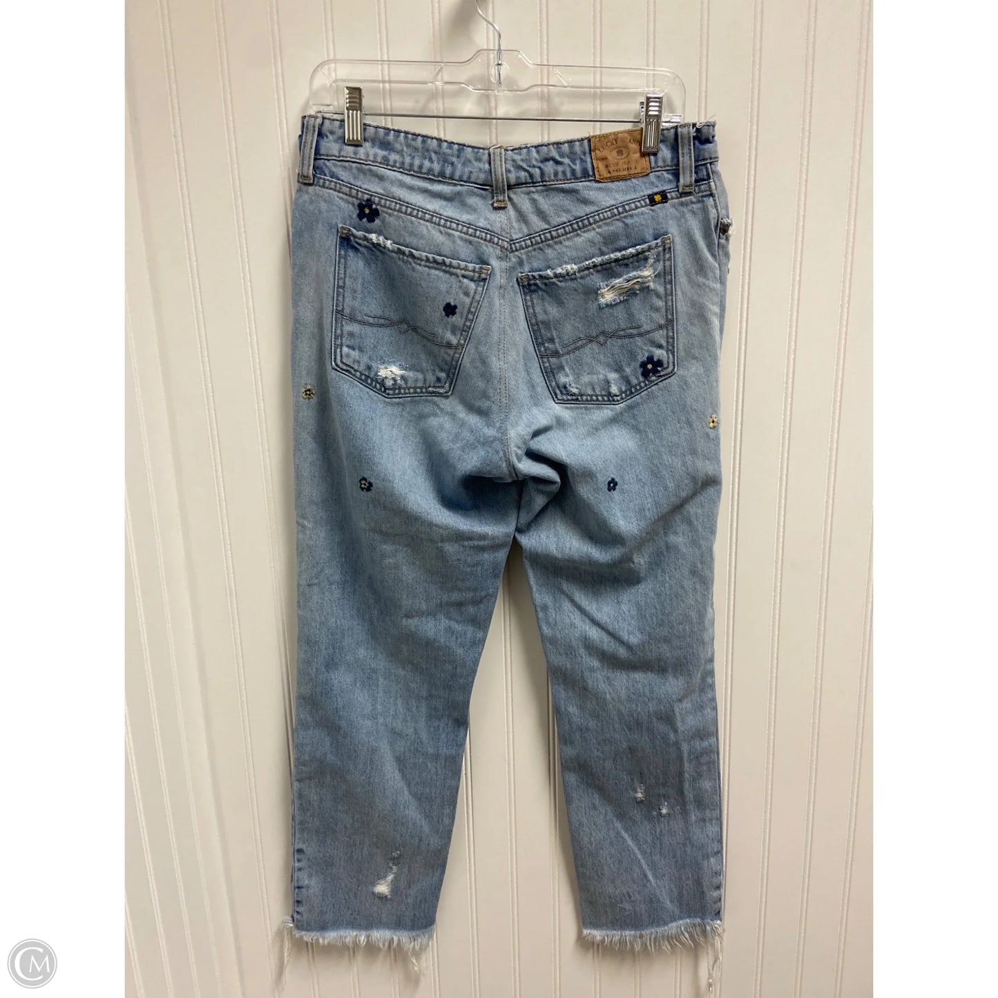 Jeans Boyfriend By Lucky Brand In Blue Denim, Size: 4
