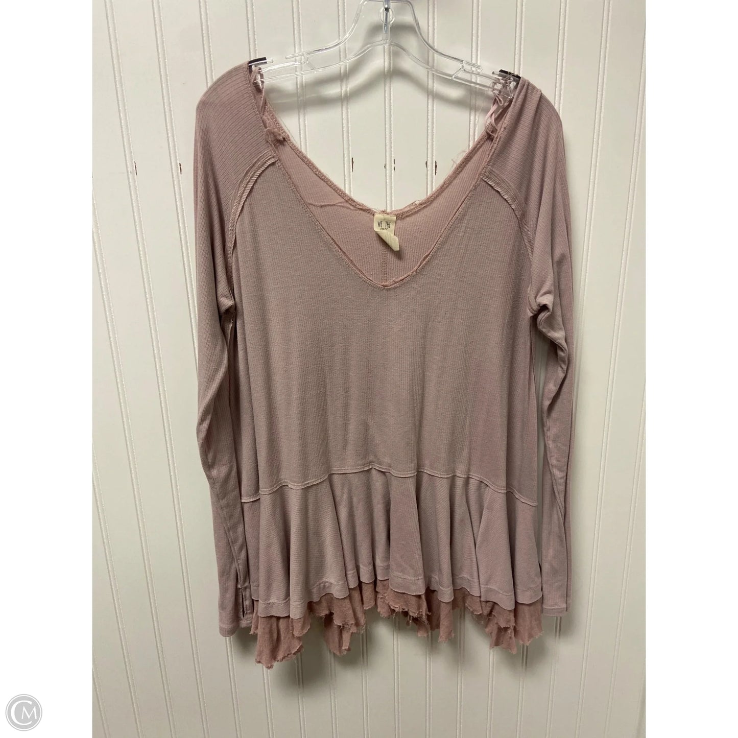 Top Long Sleeve By We The Free In Pink, Size: S