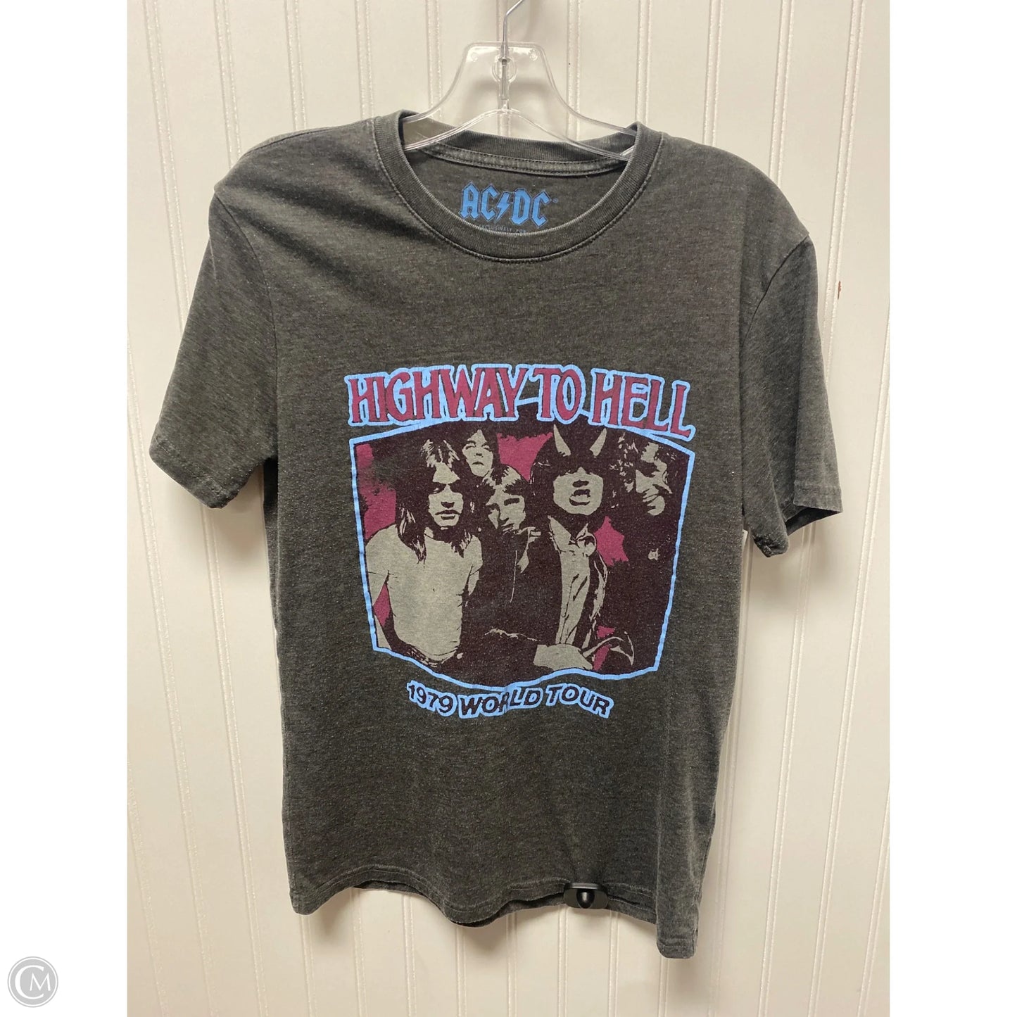 Top Short Sleeve By Lucky Brand In Grey, Size: S