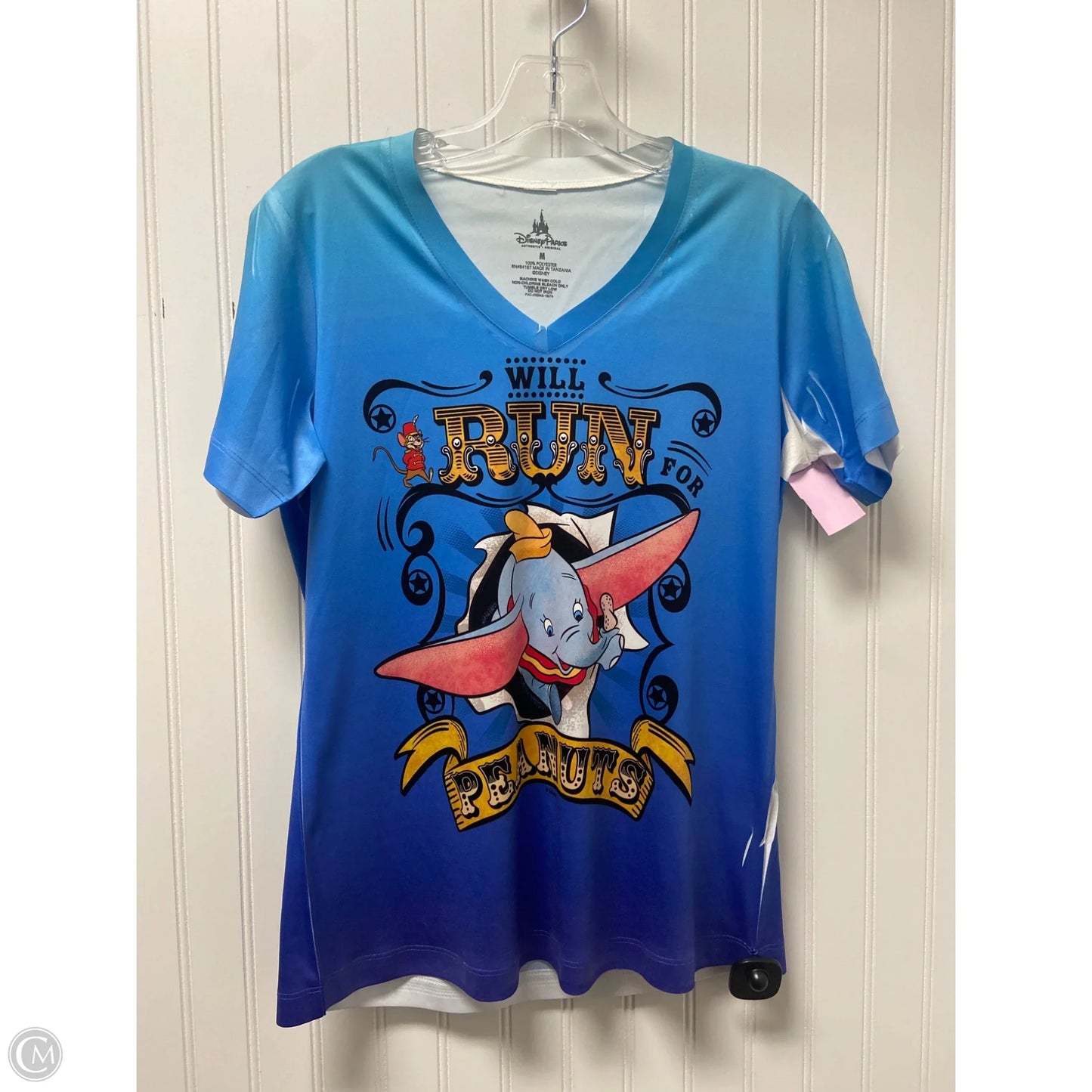 Top Short Sleeve By Disney Store In Blue, Size: M
