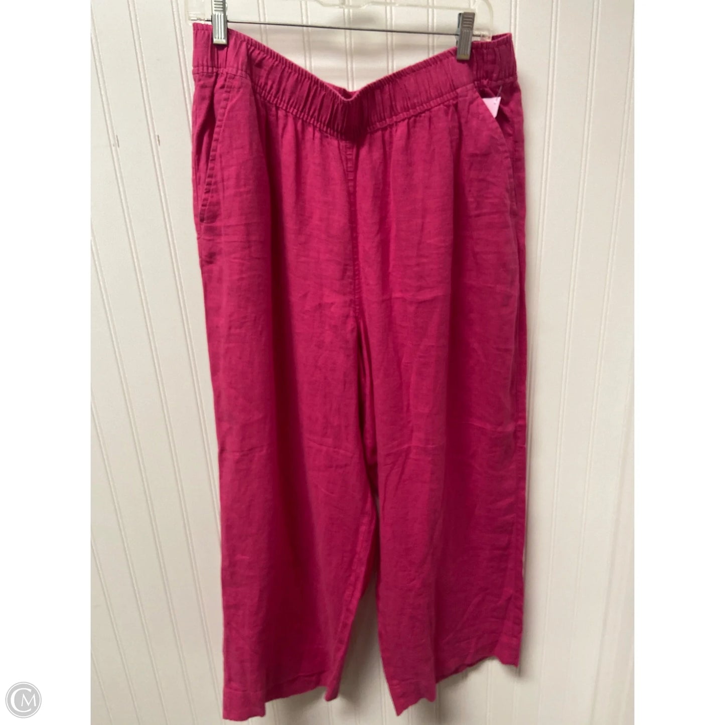Pants Linen By Tahari By Arthur Levine In Pink, Size: Xl