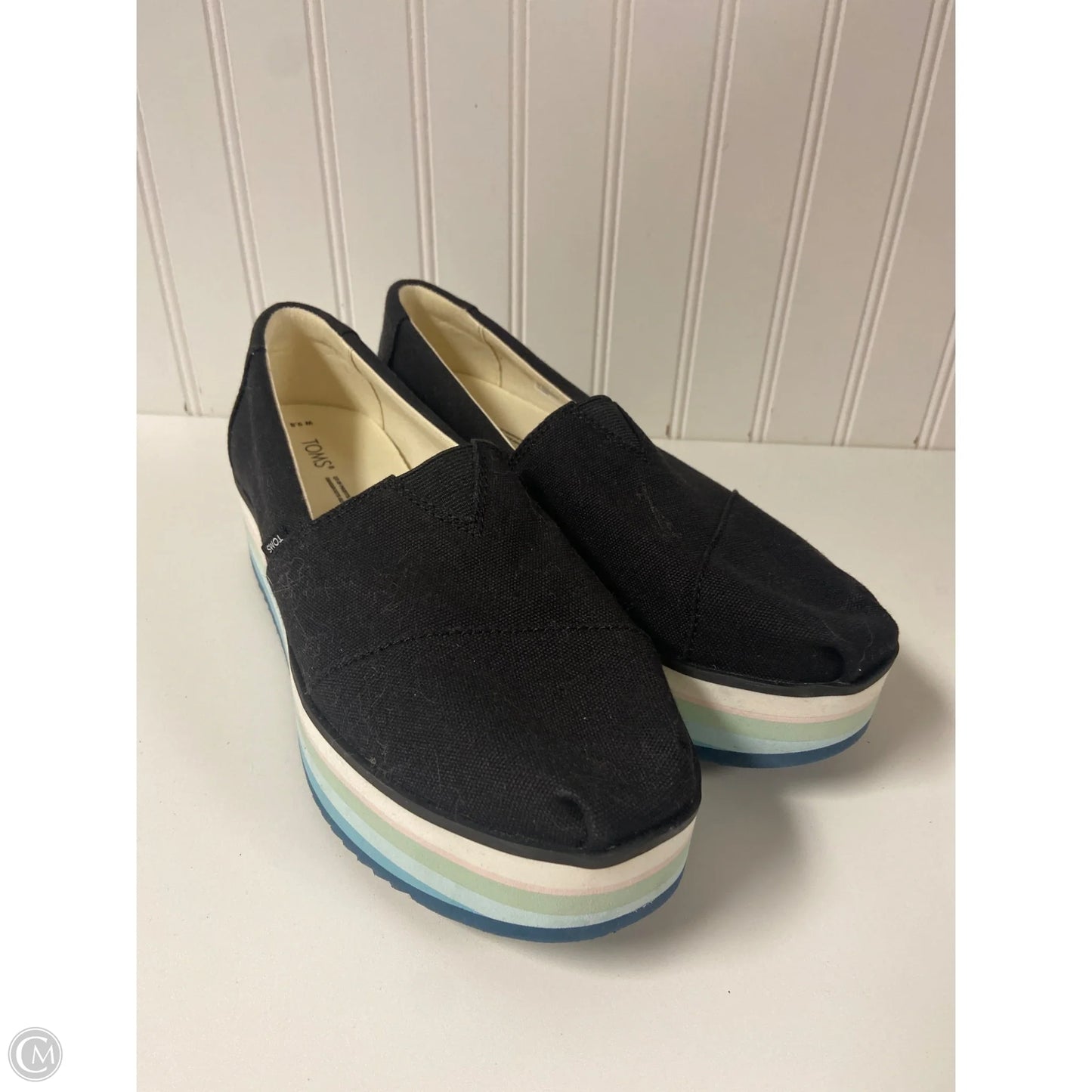 Shoes Heels Platform By Toms In Black, Size: 9.5