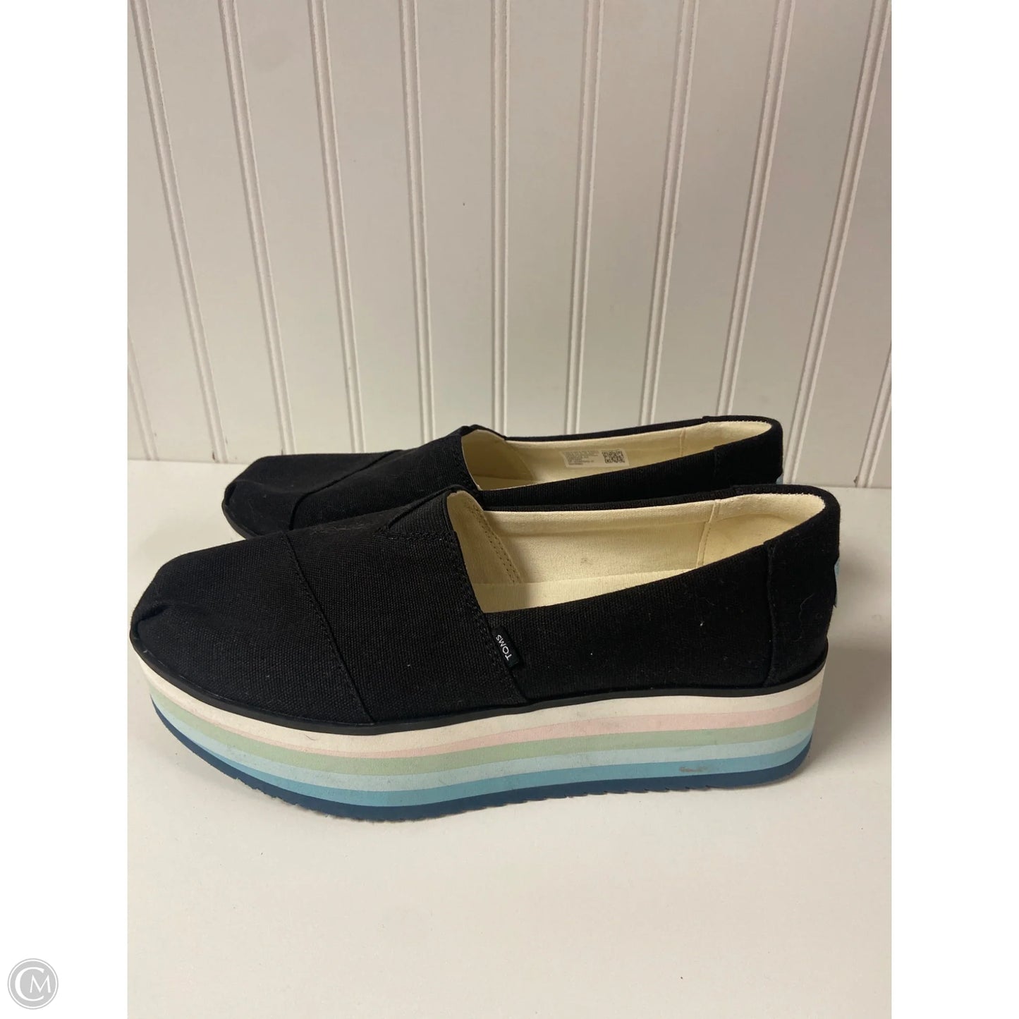 Shoes Heels Platform By Toms In Black, Size: 9.5